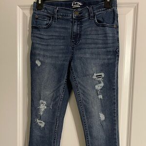 Art Class Dark Blue Distressed Skinny Jeans